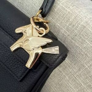 Gold Horse Bag Charm - For Handbag, Wallets, Backpacks - Fashion Keyring Charm